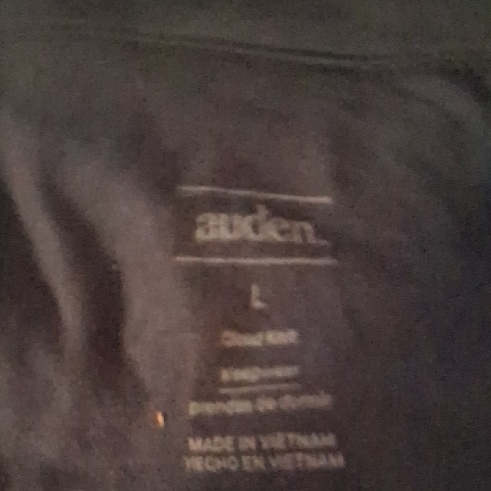 NWT Auden Women's L Cloud Knit Navy Blue Short Sleeve Pajama Top - Picture 4 of 9